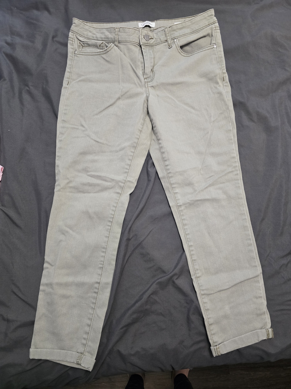 Jessica Simpson Women's Boyfriend Jeans in Light Olive